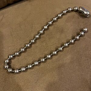 Silver Beaded chain Necklace choker